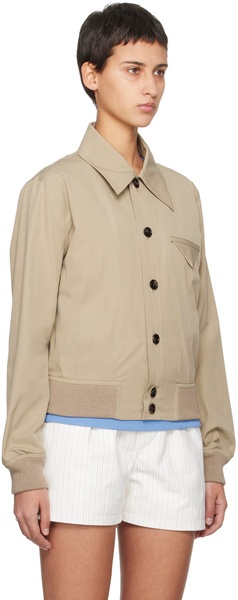 Beige Button Jacket