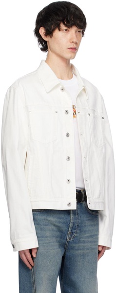 White Button Up Denim Jacket