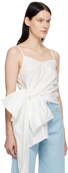 White Asymmetrical Camisole