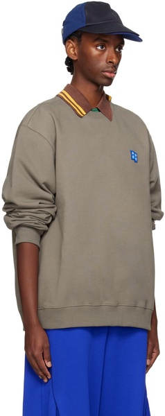 Taupe Significant Patch Sweatshirt