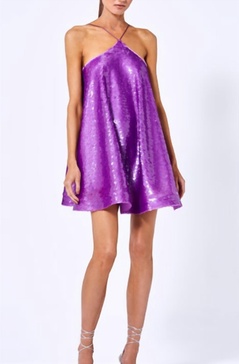 shana dress in violet