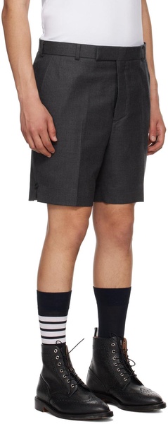 Gray Sack Mini Shorts