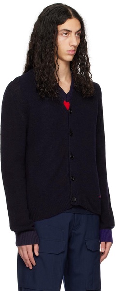 Navy Colorblock Cardigan