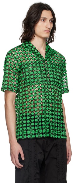 Green & Black Letto Shirt