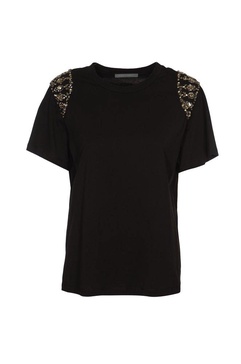 Alberta Ferretti Gem-Embellished Crewneck T-Shirt