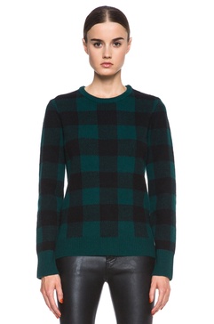 Shane Plaid Wool Sweater