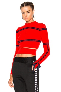 Cropped Cut Out Sweater