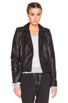 FWRD Exclusive Lace Up Biker Jacket