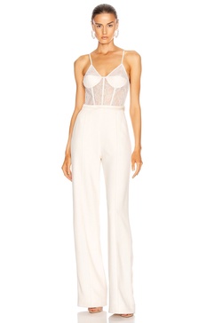 Jenna Lace Mixing Jumpsuit