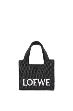 LOEWE Mini Sunset Pink Tote - Exquisite Blend of Raphia and Calfskin