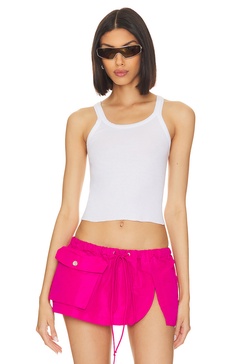 x Hanes Cropped Rib Tank