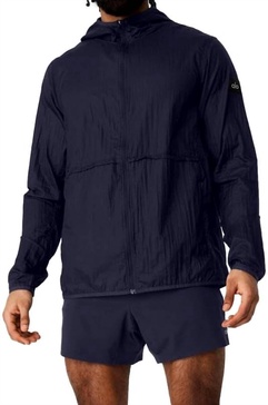 repeat running jacket in true navy