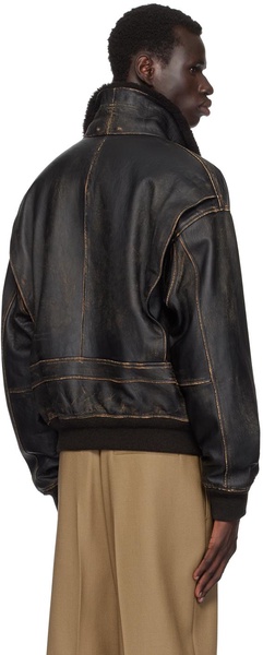 Black Herzog Leather Jacket