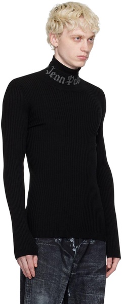 Black Jacquard Sweater