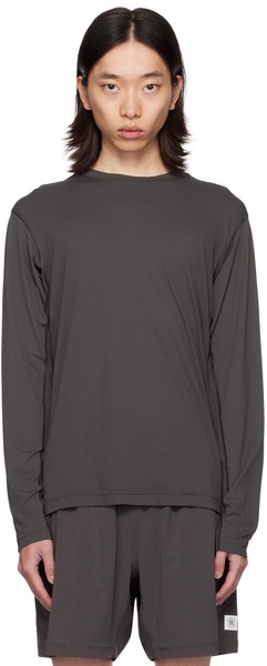 Gray Lightweight Cordura Training Long Sleeve T-Shirt