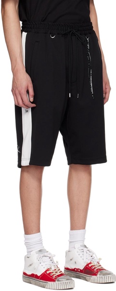 Black Side Line Shorts