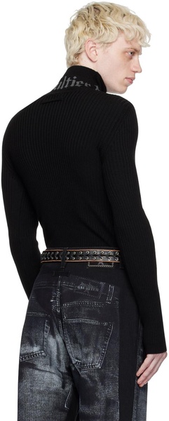 Black Jacquard Sweater