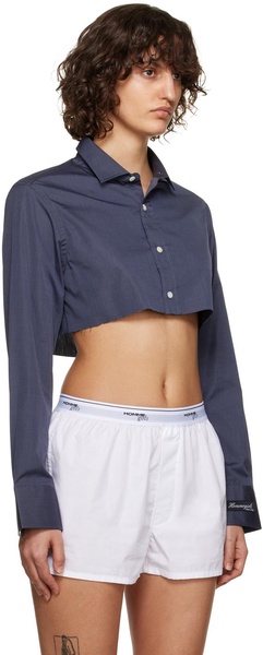 SSENSE Work Capsule – Gray Cropped Shirt