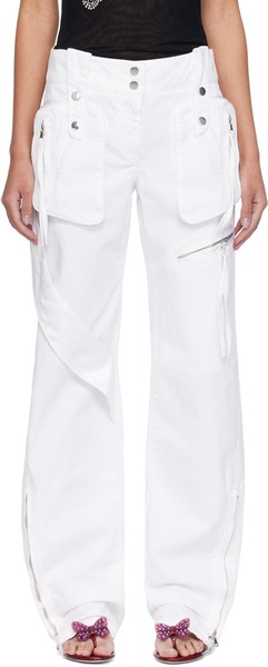 SSENSE Exclusive White Denim Cargo Pants