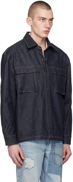 Indigo Utility Denim Shirt