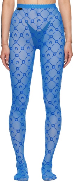 SSENSE Exclusive Blue Moonogram Tights