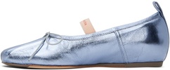 Blue Classic Logo Band Ballerina Flats