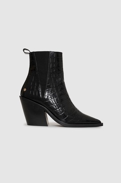 Bekah Boots - Black Embossed