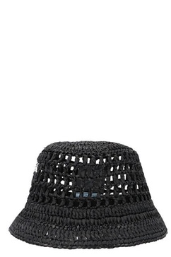 Prada Logo Detailed Interwoven Bucket Hat