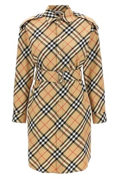 Burberry Vintage Check Long Sleeved Shirt Dress