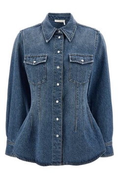 Denim Shirt Shirt, Blouse Blue