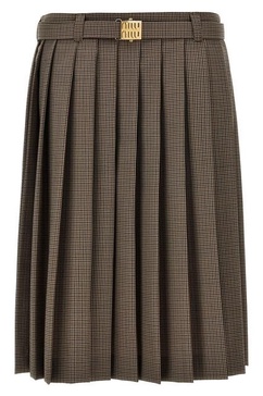 Miu Miu Women Prince Of Wales Skirt