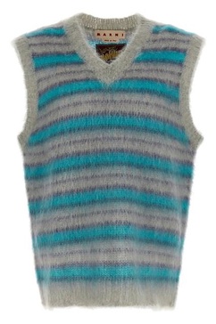 Brushed Stripes Fuzzy Wuzzy Gilet Multicolor