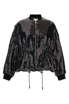 Sequin bomber jacket