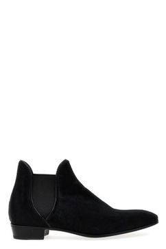 Calf hair ankle boots