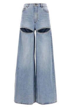 Jeans 'Wide Leg Crystal Slit'