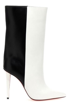 Astrilarge 100mm Two-Tone Leather Ankle Boots