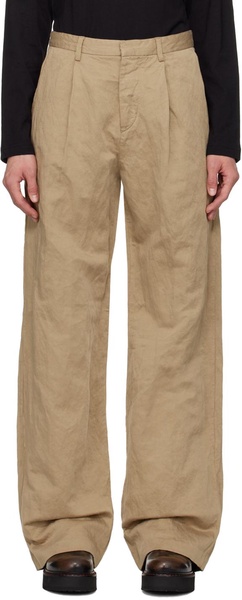 Beige Damon Trousers