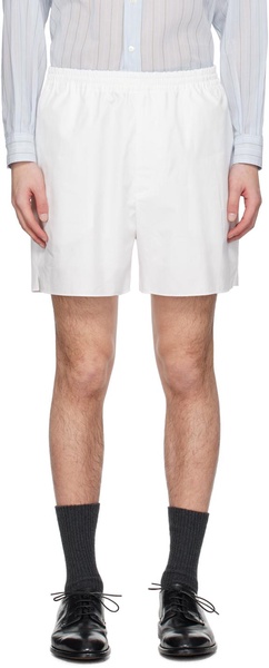 White Vent Shorts