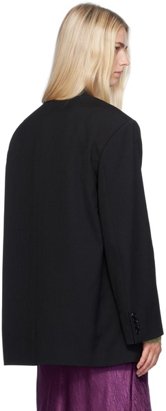 Black Single-Breasted Blazer