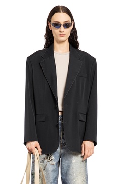 single-breasted relaxed fit blazer