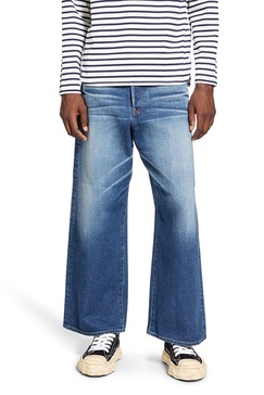 wide leg 5 pocket jeans