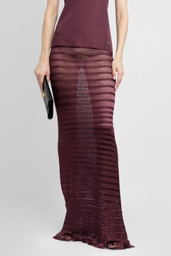 ladder slinky viscose long skirt