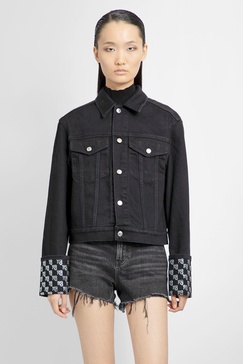 crystal hotfix denim jacket