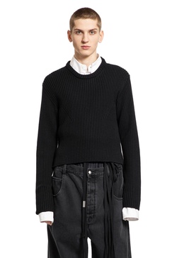 thorvald wool and satin sweater