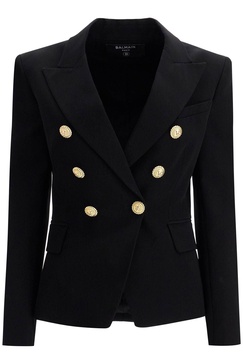 Balmain 6 Button Crepe Jacket For Women