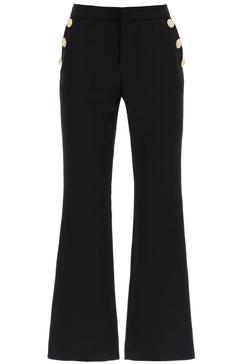 Balmain Flared Pants With Embossed Buttons