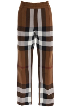 Wide Leg Checkered Trousers