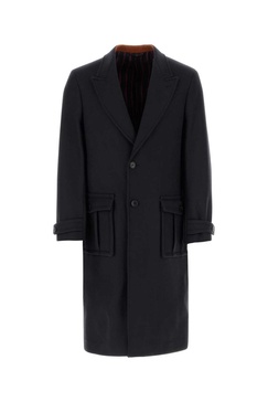 Etro Single Breasted Pegaso Detailed Coat