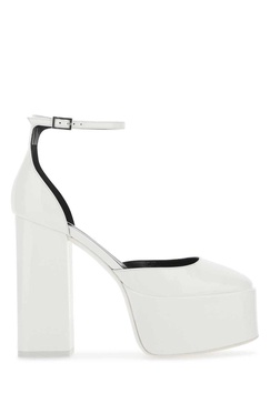 White Leather Dalilah Pumps