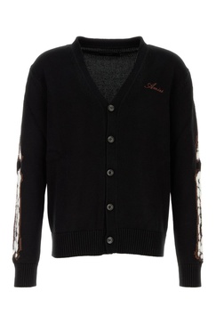 Amiri Leopard Bones Knitted Cardigan